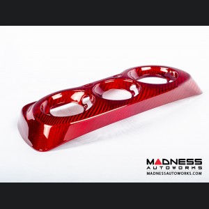 Alfa Romeo 4C Climate Control Cover - Carbon Fiber - Red Candy